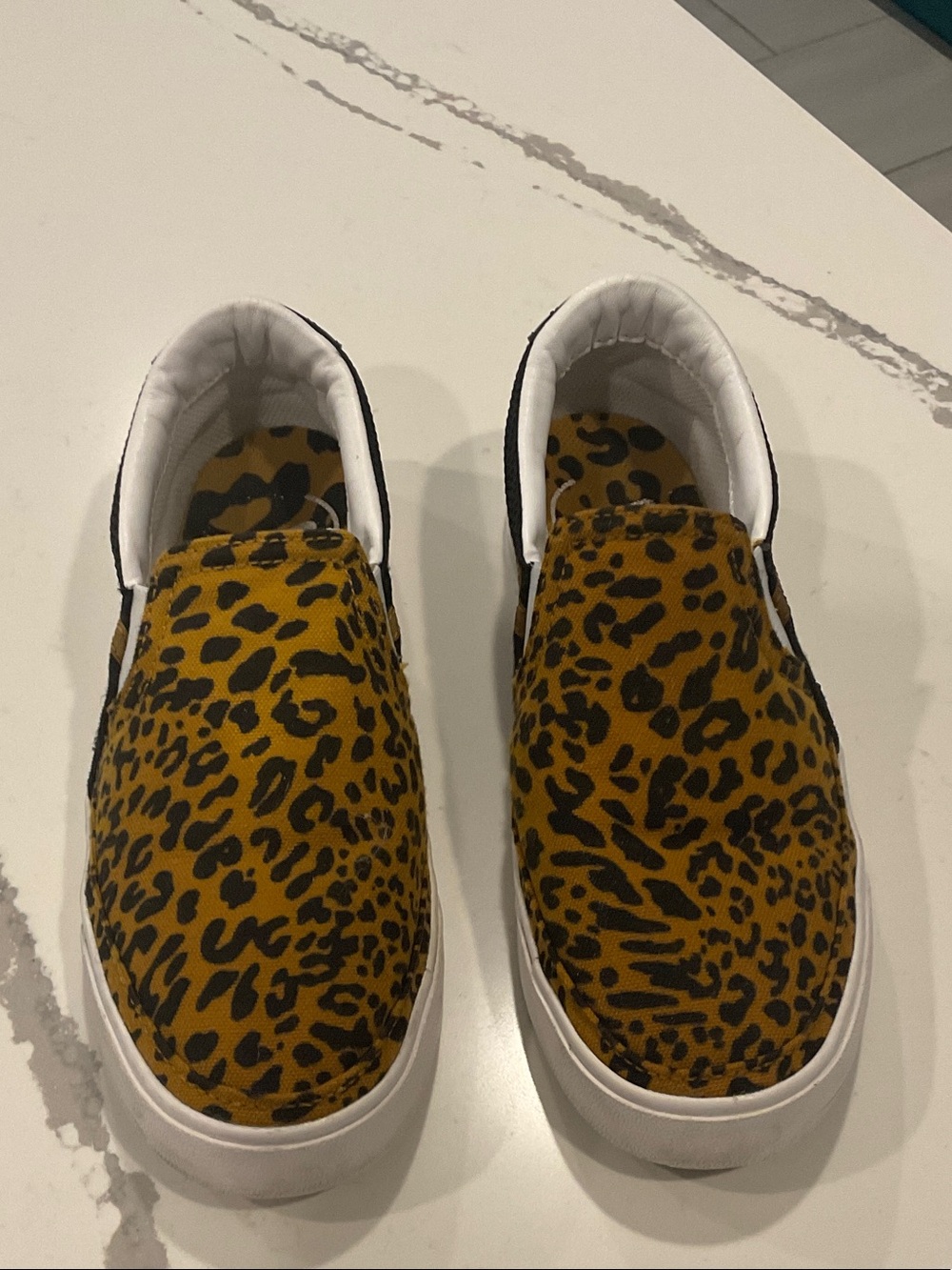 Nike Leopard-Print Slip-On Sneakers - Yellow & Black